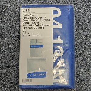 LISEL Full/Queen Blue Duvet Cover